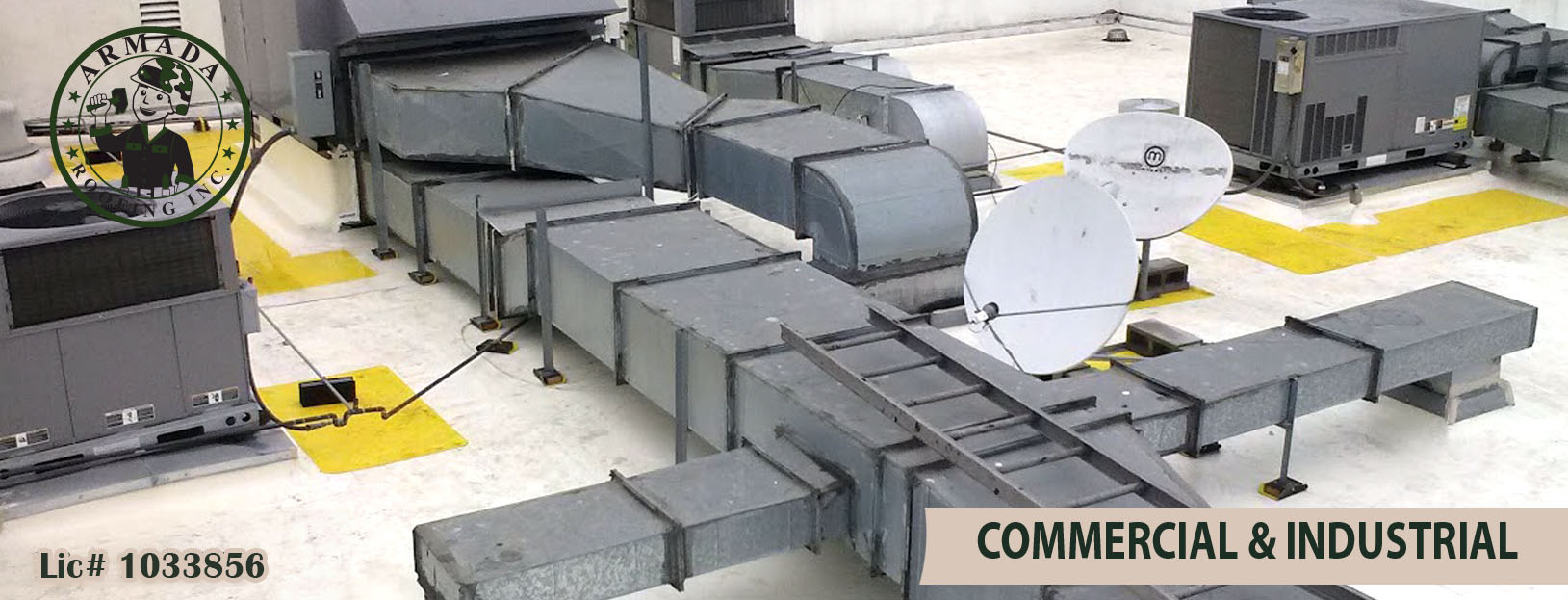 Single Ply Roofing for Flat Roofs in Riverside California commercial building and industrial